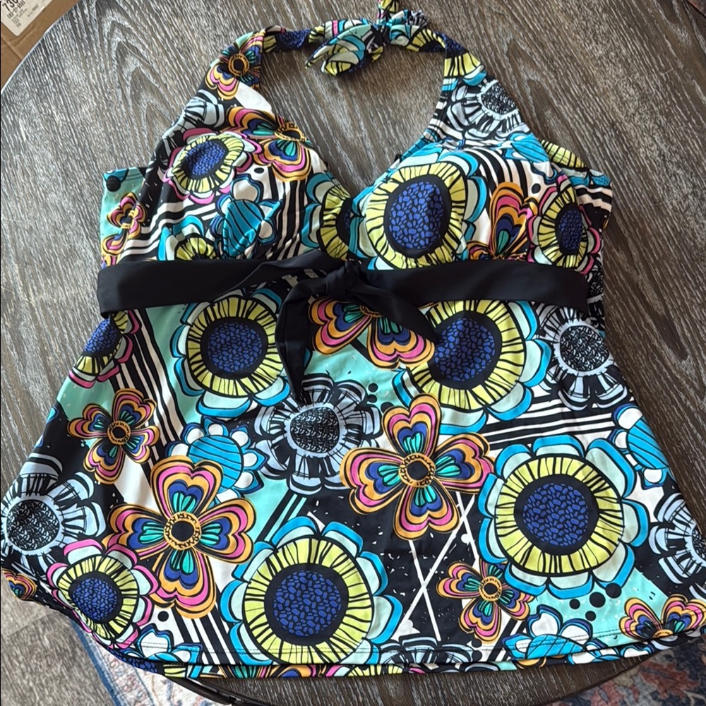 Floral Halter Tankini
